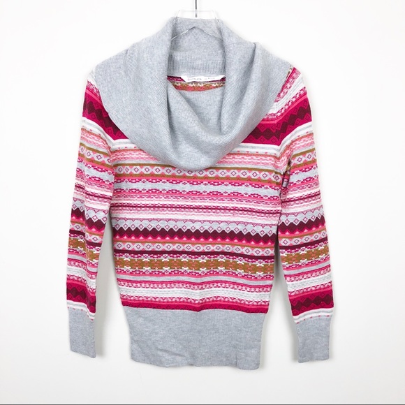 Athleta Sweaters - Athleta | Shasta Cowl Neck Sweater Fair Isle Knit